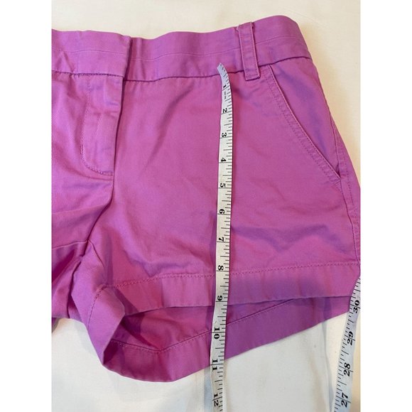 J. Crew Womens Broken-In Chino Shorts 100% Cotton Mid Rise Purple Pink Size 2 - Picture 5 of 8